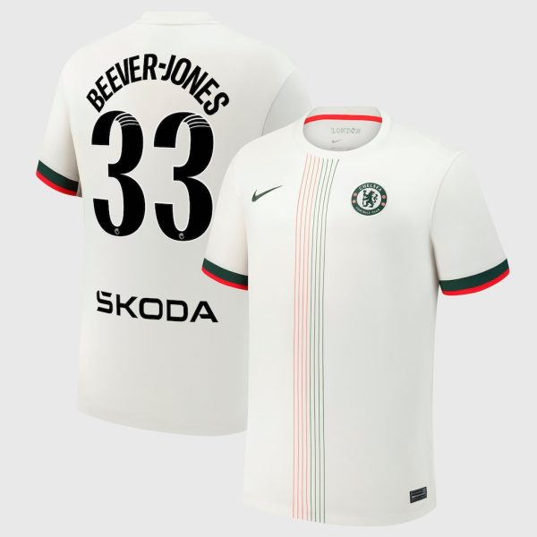 Chelsea Stores – Best Selection of chelsea wsl nike away stadium shirt 2025-26 with beever-jones 33 printing Chelsea Gear
