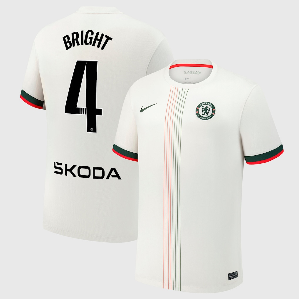 Chelsea Stores – Best Selection of chelsea wsl nike away stadium shirt 2025-26 with bright 4 printing Chelsea Gear