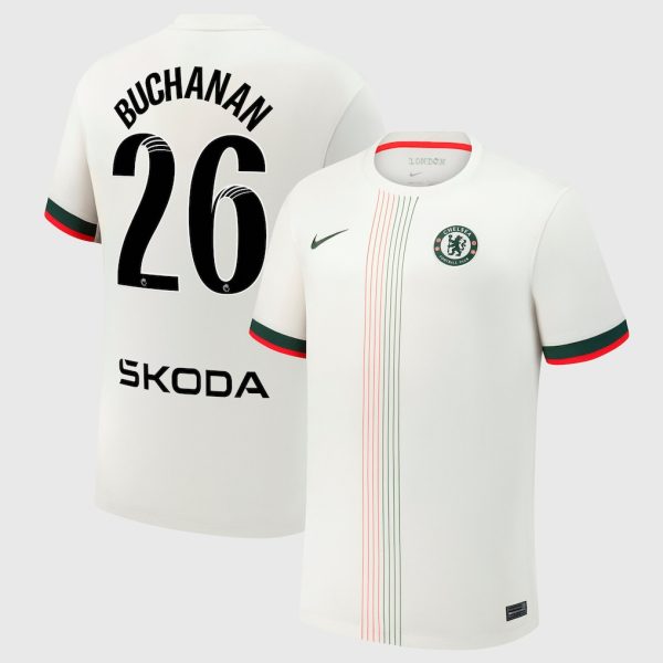 Chelsea Stores – Best Selection of chelsea wsl nike away stadium shirt 2025-26 with buchanan 26 printing Chelsea Gear