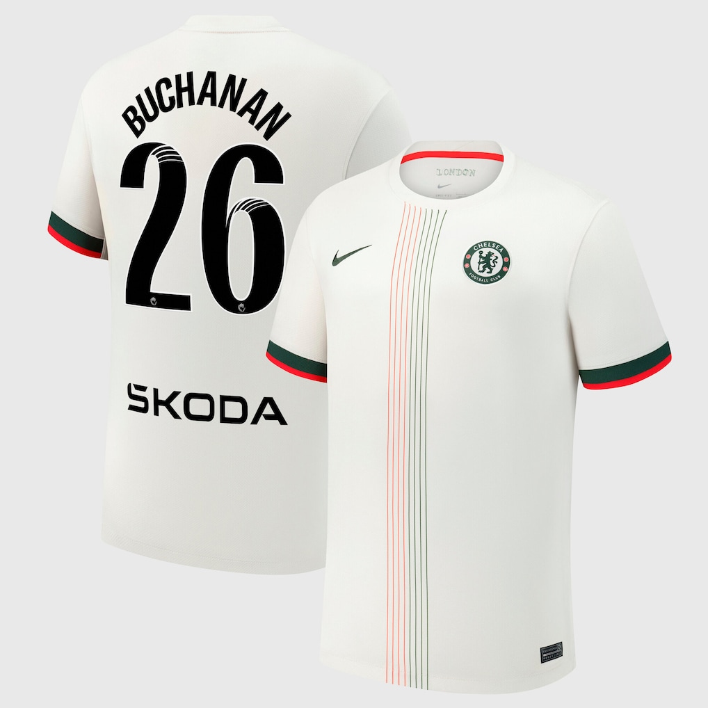 Chelsea Stores – Best Selection of chelsea wsl nike away stadium shirt 2025-26 with buchanan 26 printing Chelsea Gear