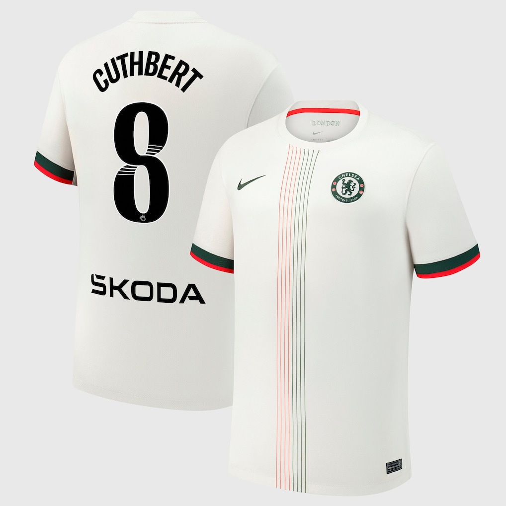 Chelsea Stores – Best Selection of chelsea wsl nike away stadium shirt 2025-26 with cuthbert 8 printing Chelsea Gear