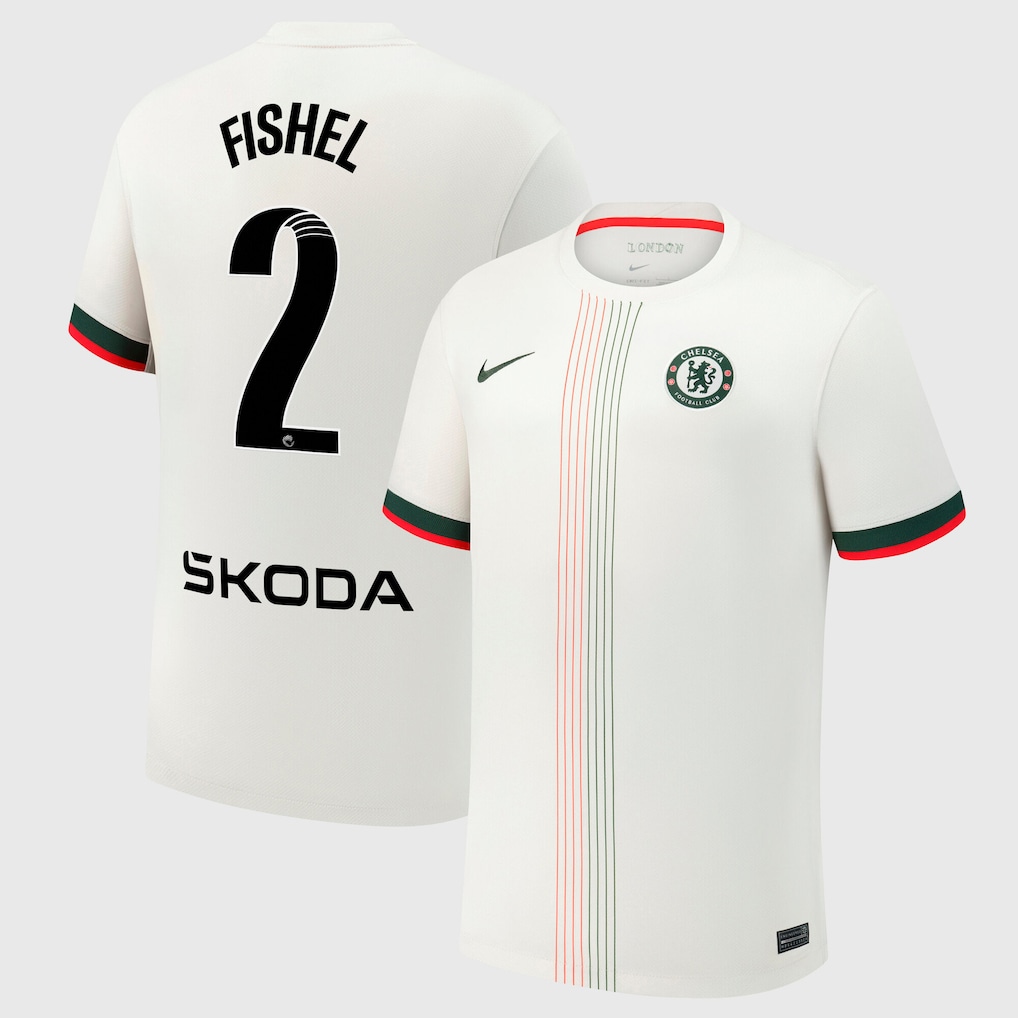 Chelsea Stores – Best Selection of chelsea wsl nike away stadium shirt 2025-26 with fishel 2 printing Chelsea Gear