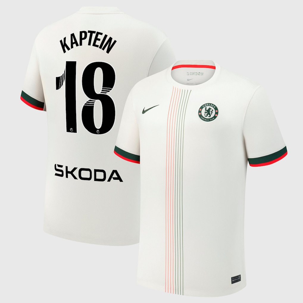 Chelsea Stores – Best Selection of chelsea wsl nike away stadium shirt 2025-26 with kaptein 18 printing Chelsea Gear