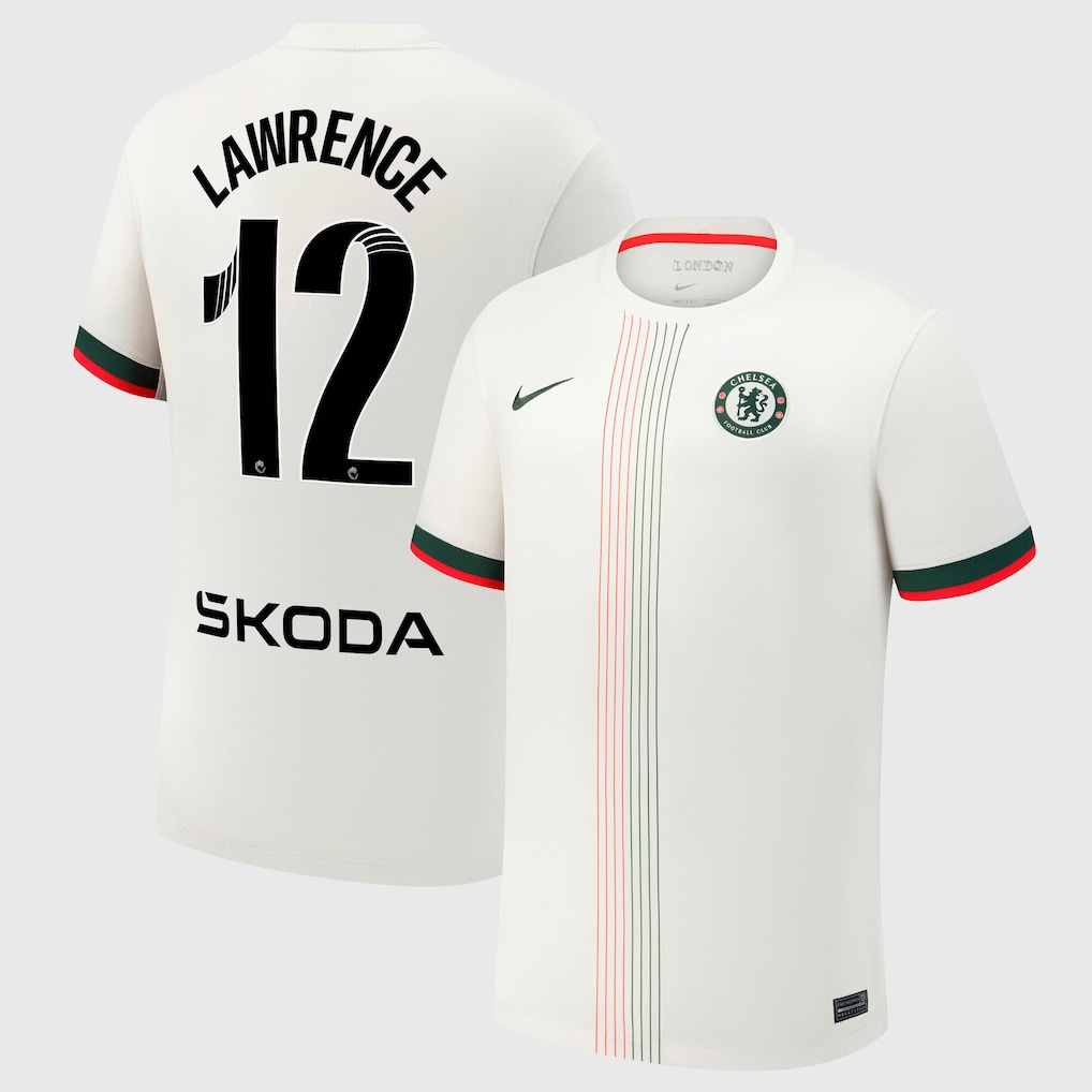 Chelsea Stores – Best Selection of chelsea wsl nike away stadium shirt 2025-26 with lawrence 12 printing Chelsea Gear