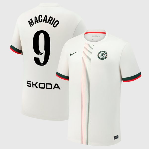 Chelsea Stores – Best Selection of chelsea wsl nike away stadium shirt 2025-26 with macario 9 printing Chelsea Gear