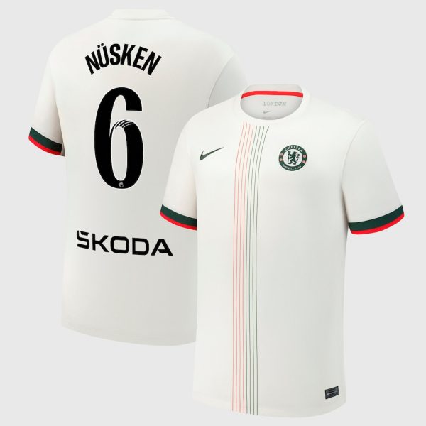 Chelsea Stores – Best Selection of chelsea wsl nike away stadium shirt 2025-26 with nüsken 6 printing Chelsea Gear