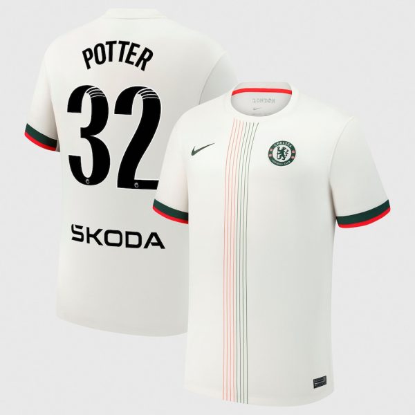 Chelsea Stores – Best Selection of chelsea wsl nike away stadium shirt 2025-26 with potter 32 printing Chelsea Gear