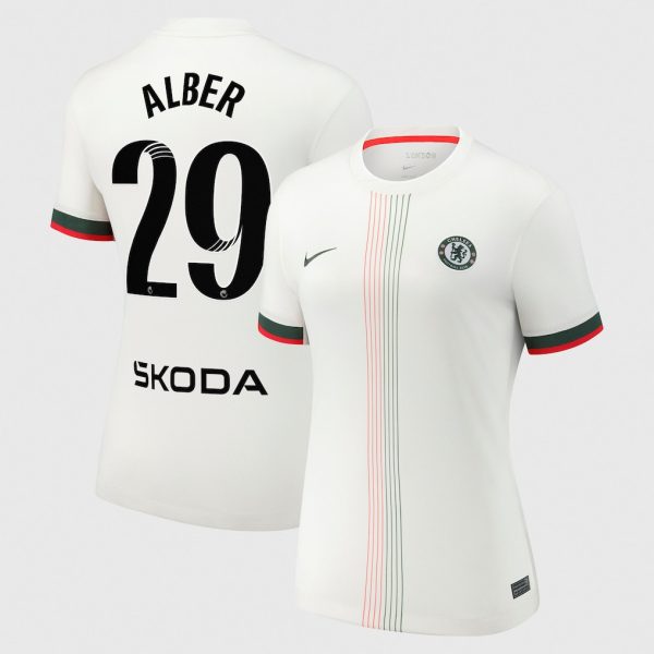 Chelsea Stores – Best Selection of chelsea wsl nike away stadium shirt 2025-26 – womens with alber 29 printing Chelsea Gear