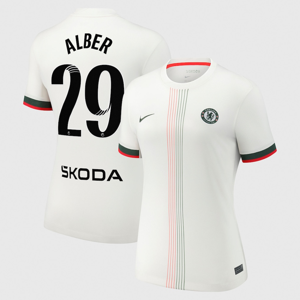 Chelsea Stores – Best Selection of chelsea wsl nike away stadium shirt 2025-26 – womens with alber 29 printing Chelsea Gear