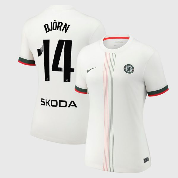 Chelsea Stores – Best Selection of chelsea wsl nike away stadium shirt 2025-26 – womens with björn 14 printing Chelsea Gear