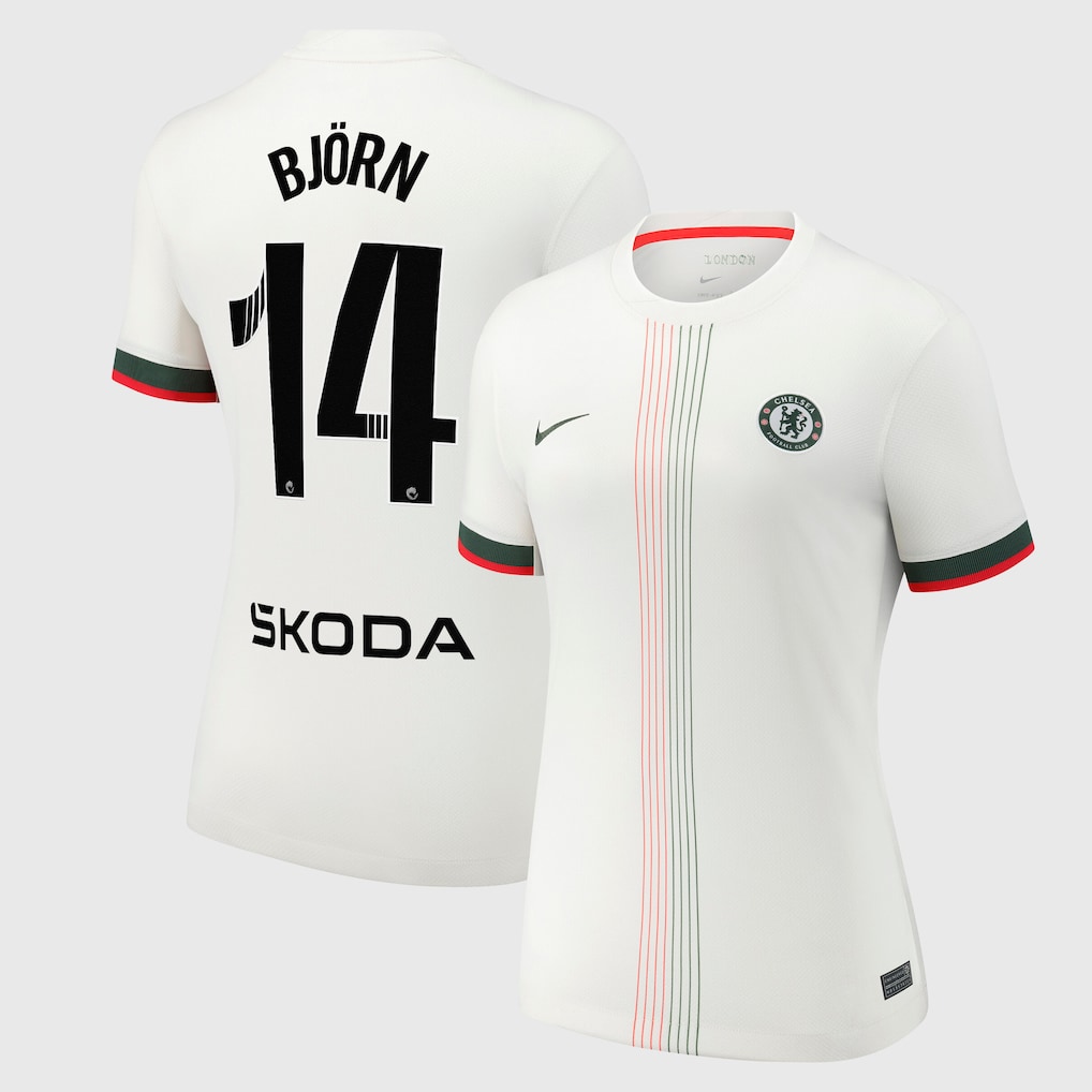 Chelsea Stores – Best Selection of chelsea wsl nike away stadium shirt 2025-26 – womens with björn 14 printing Chelsea Gear
