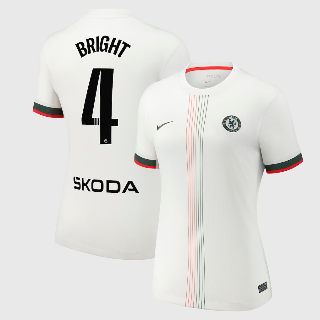 Chelsea Stores – Best Selection of chelsea wsl nike away stadium shirt 2025-26 – womens with bright 4 printing Chelsea Gear