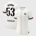 Chelsea Stores – Best Selection of chelsea wsl nike away stadium shirt 2025-26 – womens with brown 53 printing Chelsea Gear