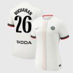 Chelsea Stores – Best Selection of chelsea wsl nike away stadium shirt 2025-26 – womens with buchanan 26 printing Chelsea Gear