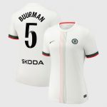 Chelsea Stores – Best Selection of chelsea wsl nike away stadium shirt 2025-26 – womens with buurman 5 printing Chelsea Gear