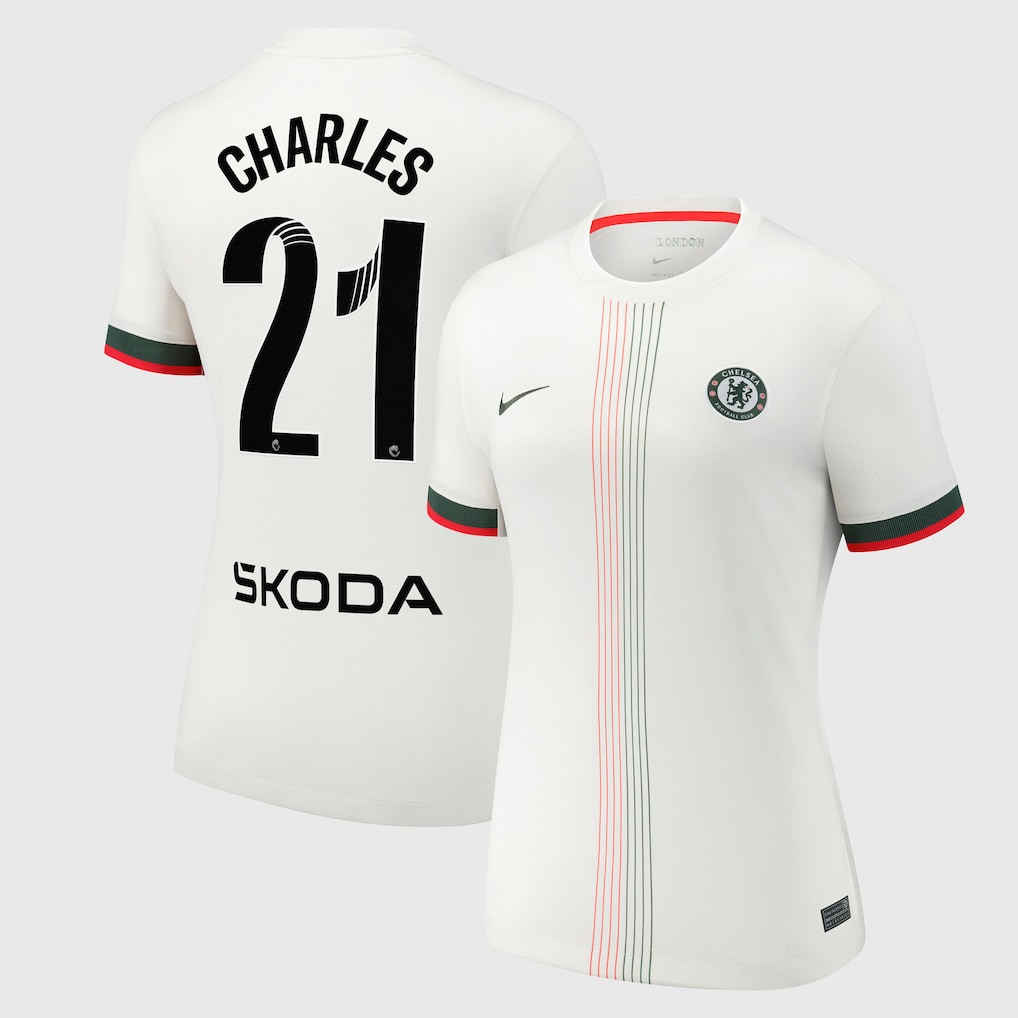 Chelsea Stores – Best Selection of chelsea wsl nike away stadium shirt 2025-26 – womens with charles 21 printing Chelsea Gear