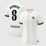 Chelsea Stores – Best Selection of chelsea wsl nike away stadium shirt 2025-26 – womens with cuthbert 8 printing Chelsea Gear