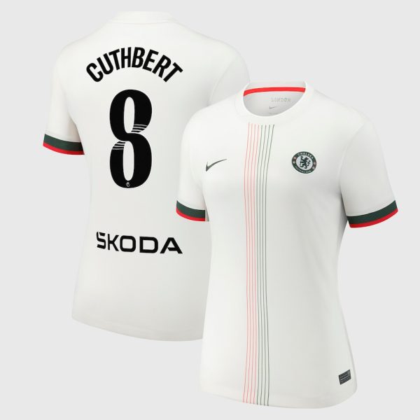 Chelsea Stores – Best Selection of chelsea wsl nike away stadium shirt 2025-26 – womens with cuthbert 8 printing Chelsea Gear