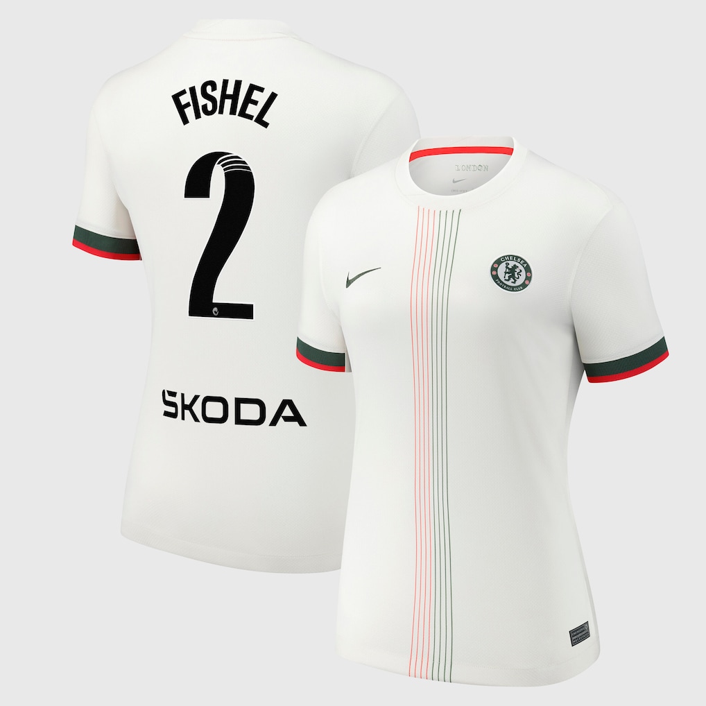 Chelsea Stores – Best Selection of chelsea wsl nike away stadium shirt 2025-26 – womens with fishel 2 printing Chelsea Gear