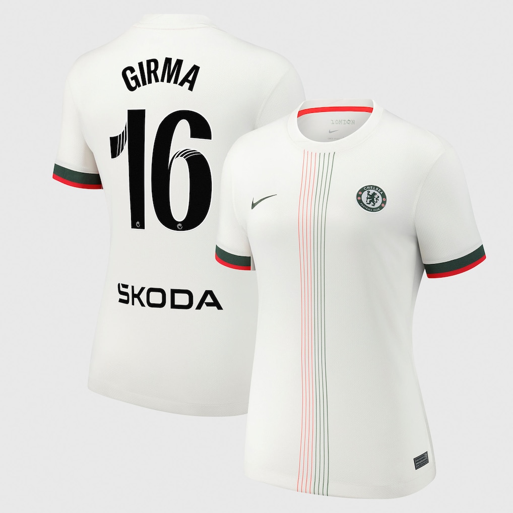 Chelsea Stores – Best Selection of chelsea wsl nike away stadium shirt 2025-26 – womens with girma 16 printing Chelsea Gear