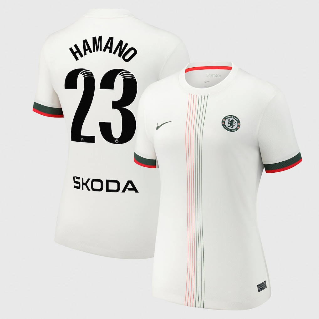 Chelsea Stores – Best Selection of chelsea wsl nike away stadium shirt 2025-26 – womens with hamano 23 printing Chelsea Gear