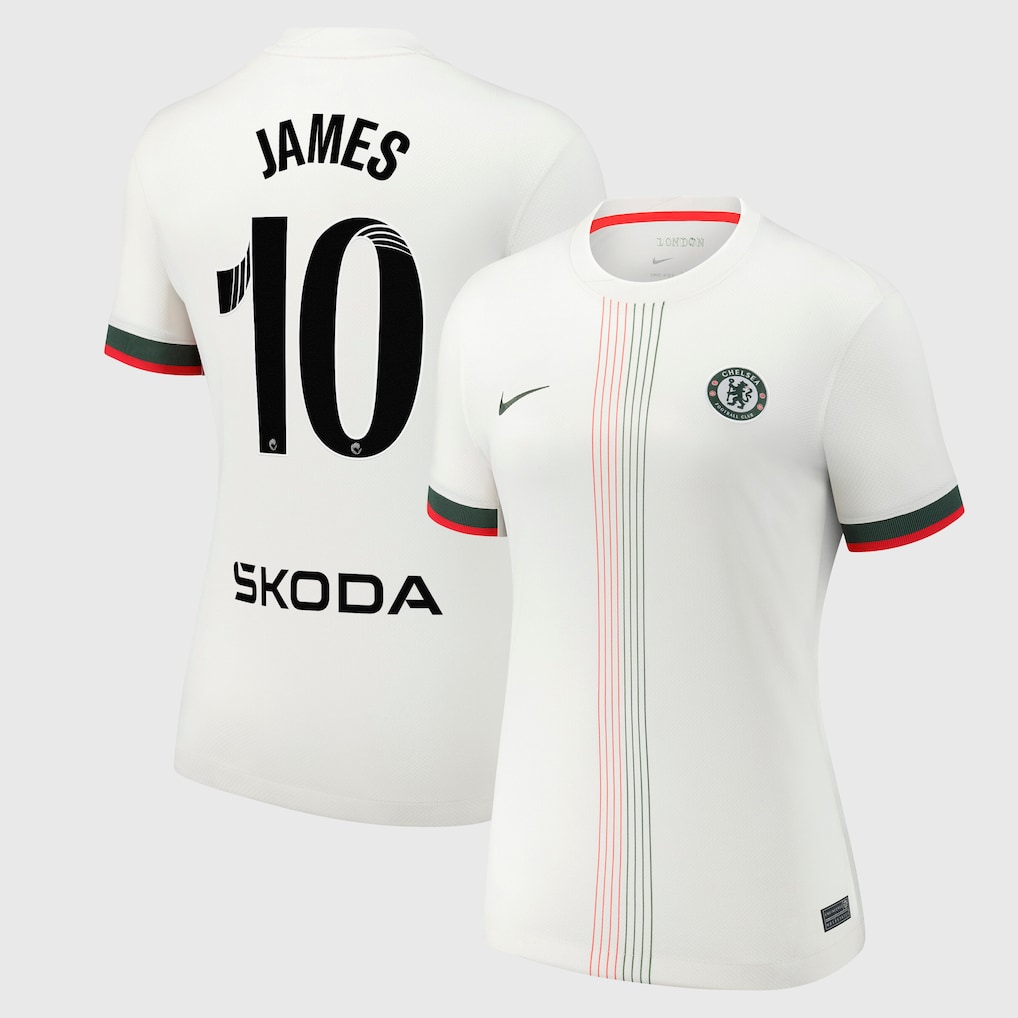 Chelsea Stores – Best Selection of chelsea wsl nike away stadium shirt 2025-26 – womens with james 10 printing Chelsea Gear