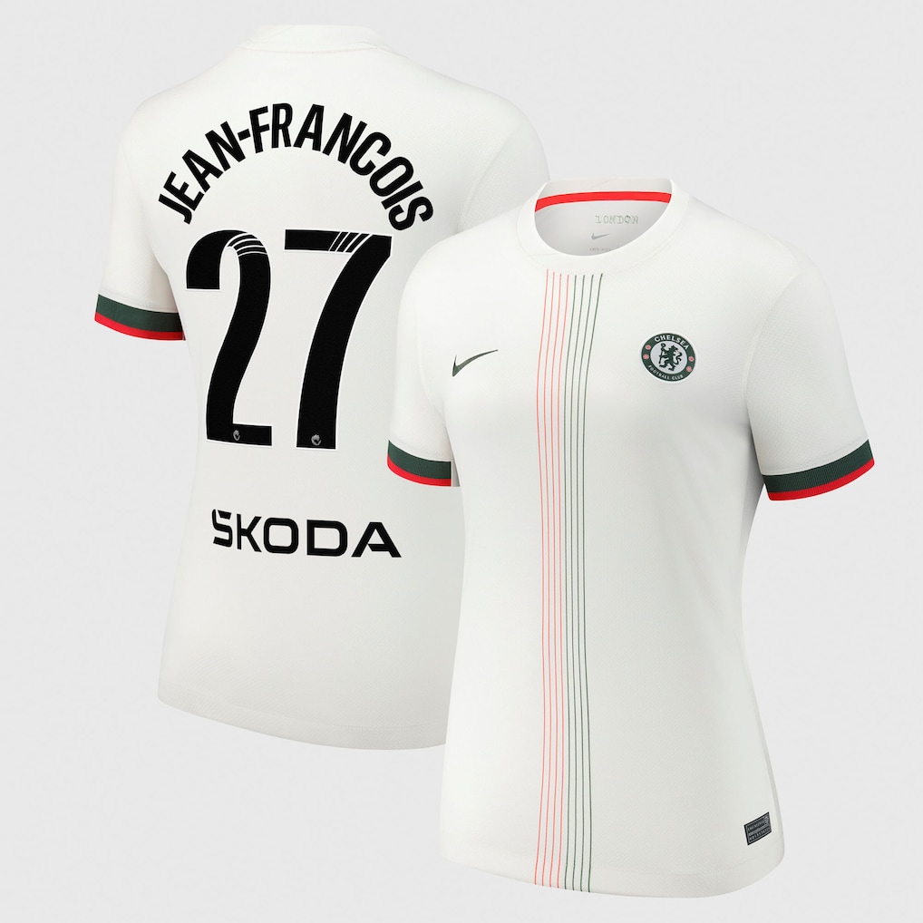 Chelsea Stores – Best Selection of chelsea wsl nike away stadium shirt 2025-26 – womens with jean-francois 27 printing Chelsea Gear