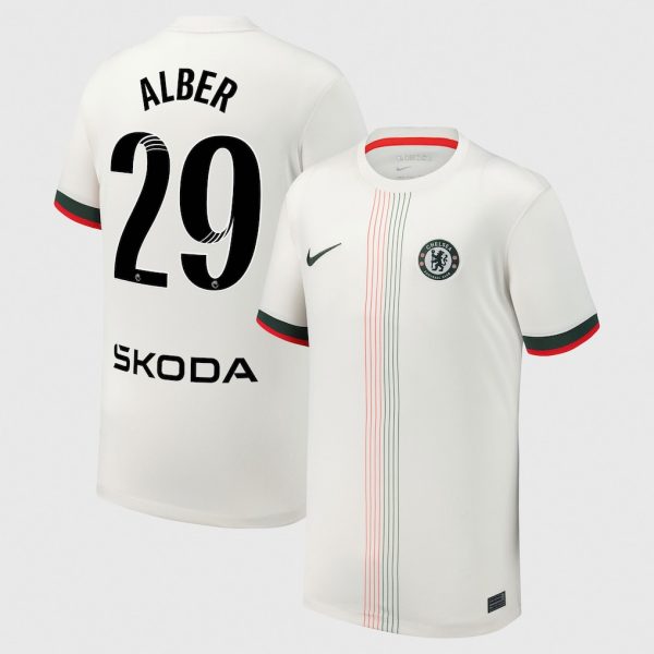 Chelsea Stores – Best Selection of chelsea wsl nike away stadium shirt 2025-26 – youth with alber 29 printing Chelsea Gear