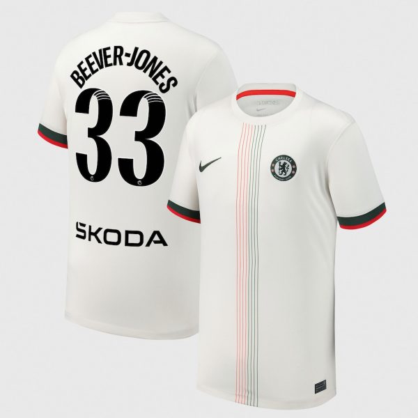 Chelsea Stores – Best Selection of chelsea wsl nike away stadium shirt 2025-26 – youth with beever-jones 33 printing Chelsea Gear