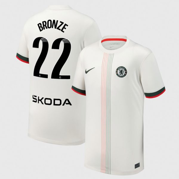Chelsea Stores – Best Selection of chelsea wsl nike away stadium shirt 2025-26 – youth with bronze 22 printing Chelsea Gear