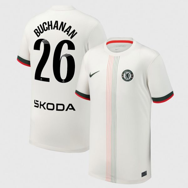 Chelsea Stores – Best Selection of chelsea wsl nike away stadium shirt 2025-26 – youth with buchanan 26 printing Chelsea Gear
