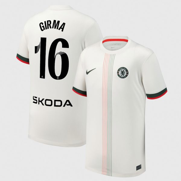 Chelsea Stores – Best Selection of chelsea wsl nike away stadium shirt 2025-26 – youth with girma 16 printing Chelsea Gear