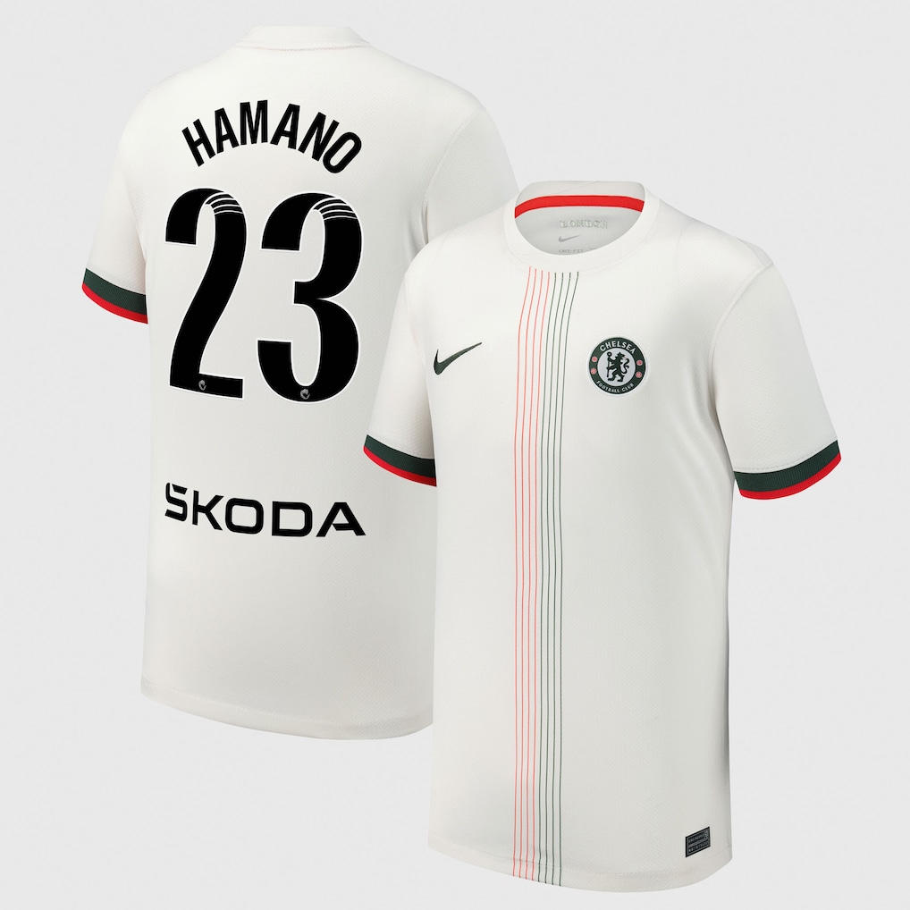 Chelsea Stores – Best Selection of chelsea wsl nike away stadium shirt 2025-26 – youth with hamano 23 printing Chelsea Gear