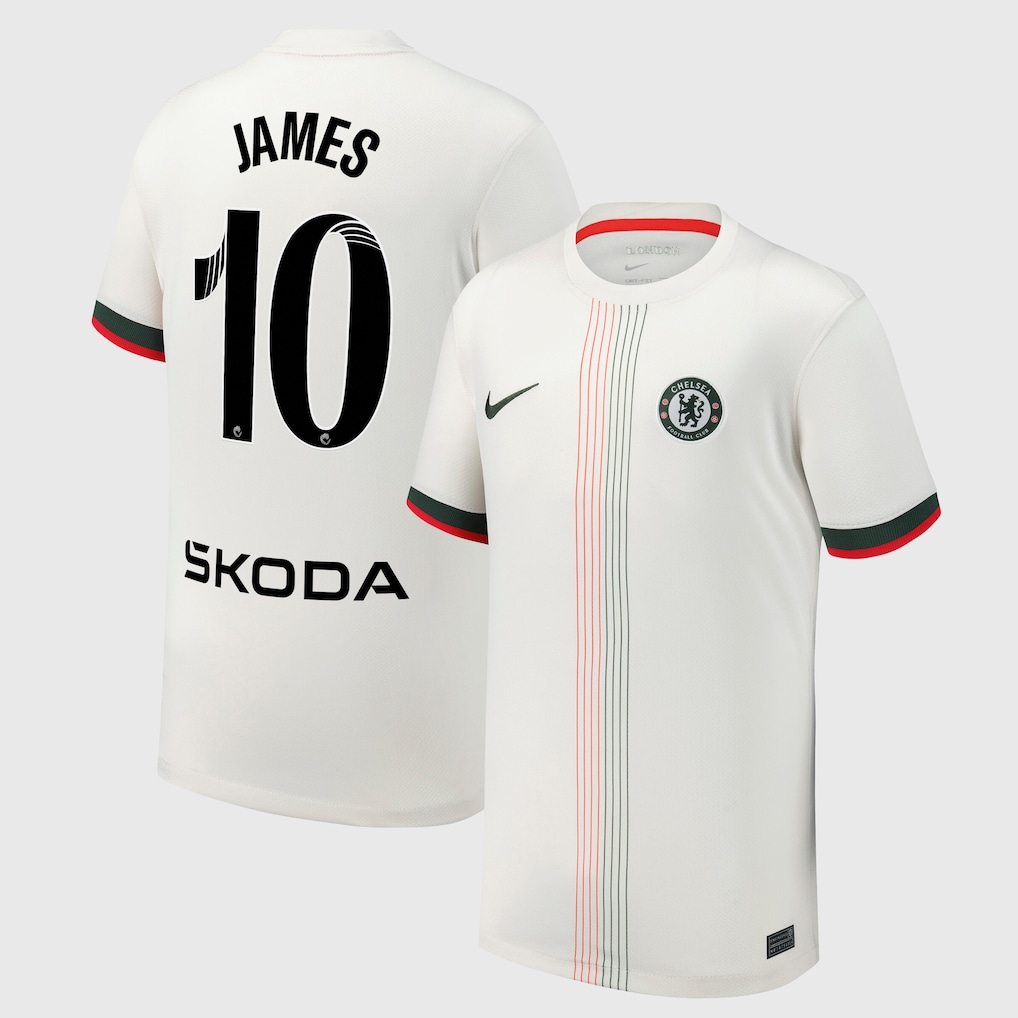 Chelsea Stores – Best Selection of chelsea wsl nike away stadium shirt 2025-26 – youth with james 10 printing Chelsea Gear