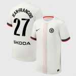 Chelsea Stores – Best Selection of chelsea wsl nike away stadium shirt 2025-26 – youth with jean-francois 27 printing Chelsea Gear