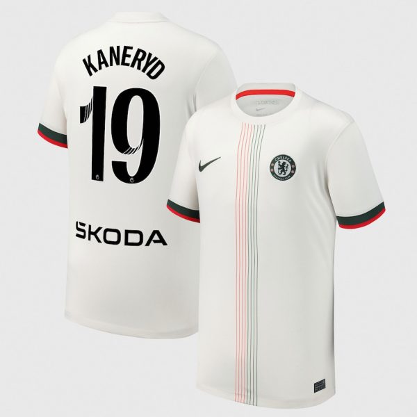 Chelsea Stores – Best Selection of chelsea wsl nike away stadium shirt 2025-26 – youth with kaneryd 19 printing Chelsea Gear