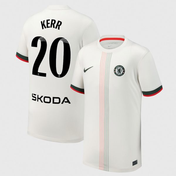 Chelsea Stores – Best Selection of chelsea wsl nike away stadium shirt 2025-26 – youth with kerr 20 printing Chelsea Gear