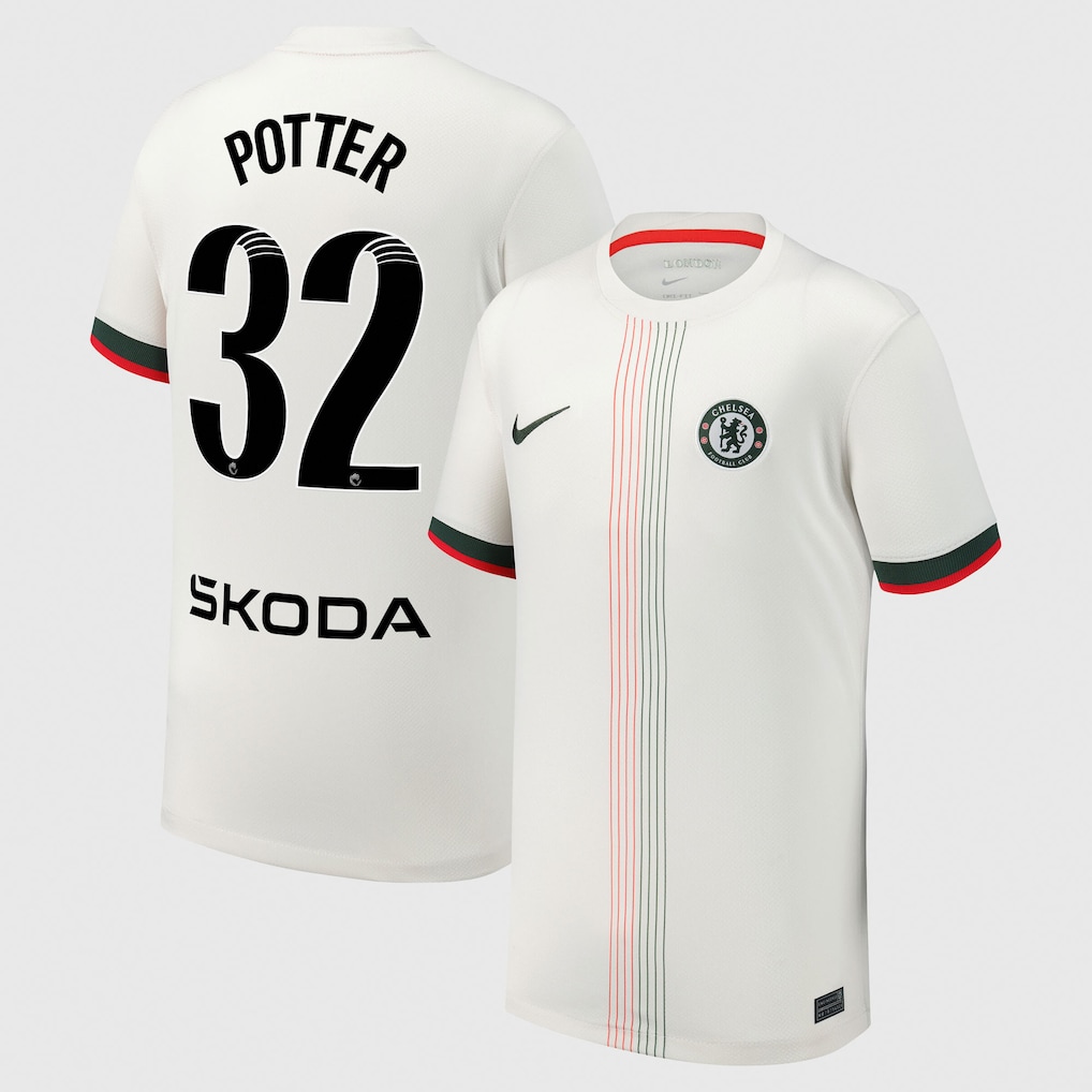 Chelsea Stores – Best Selection of chelsea wsl nike away stadium shirt 2025-26 – youth with potter 32 printing Chelsea Gear
