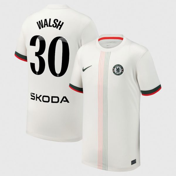 Chelsea Stores – Best Selection of chelsea wsl nike away stadium shirt 2025-26 – youth with walsh 30 printing Chelsea Gear