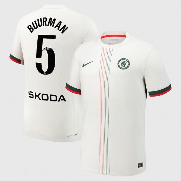 Chelsea Stores – Best Selection of chelsea wsl nike dri-fit adv away match shirt 2025-26 with buurman 5 printing Chelsea Gear