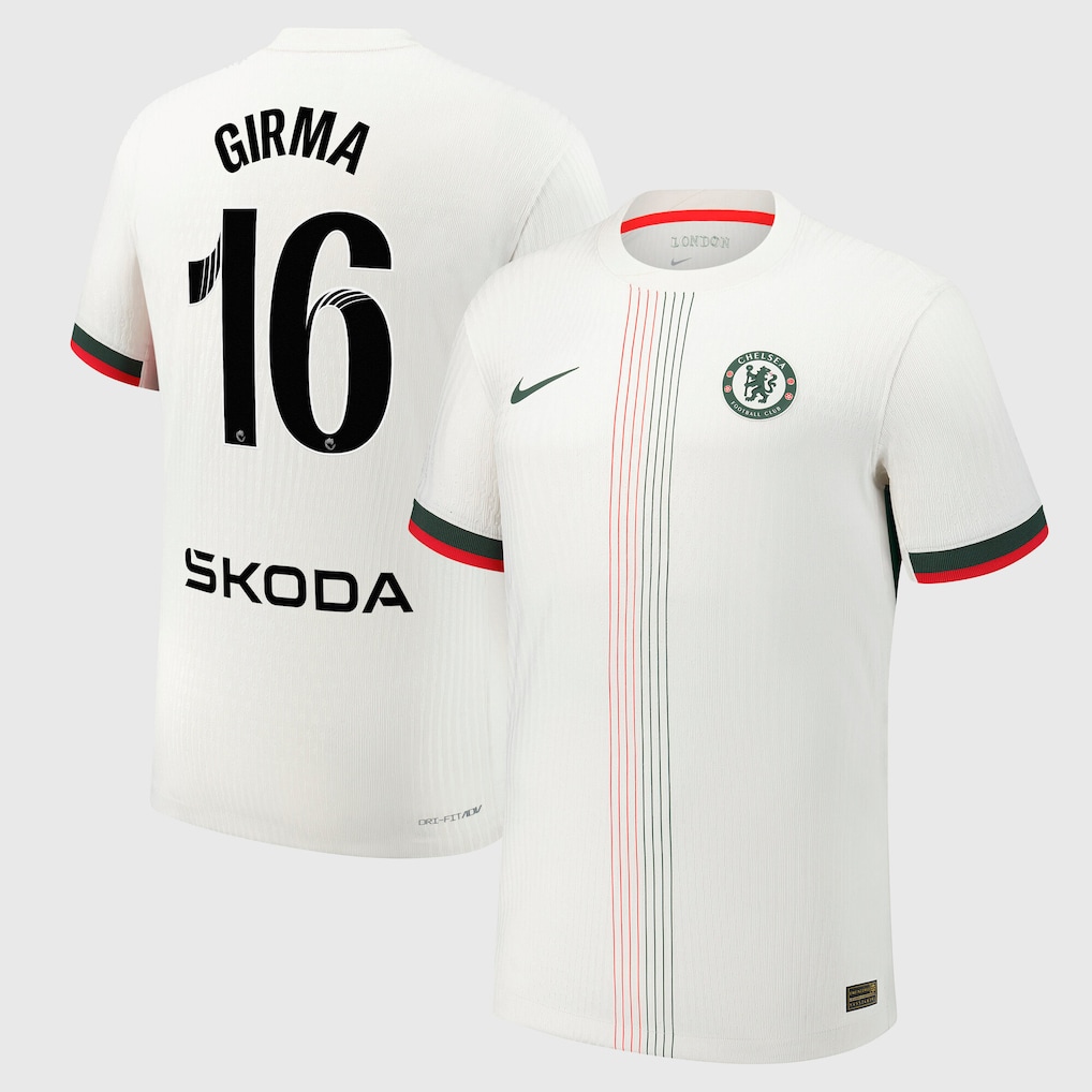 Chelsea Stores – Best Selection of chelsea wsl nike dri-fit adv away match shirt 2025-26 with girma 16 printing Chelsea Gear