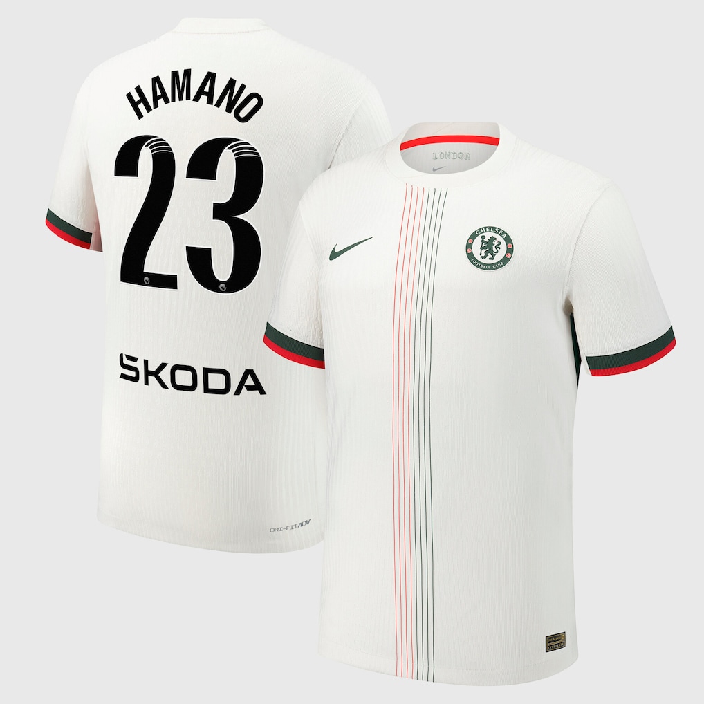 Chelsea Stores – Best Selection of chelsea wsl nike dri-fit adv away match shirt 2025-26 with hamano 23 printing Chelsea Gear