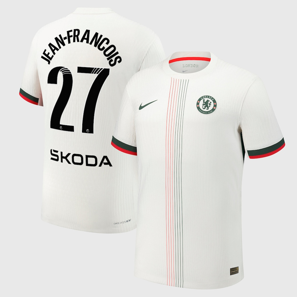 Chelsea Stores – Best Selection of chelsea wsl nike dri-fit adv away match shirt 2025-26 with jean-francois 27 printing Chelsea Gear