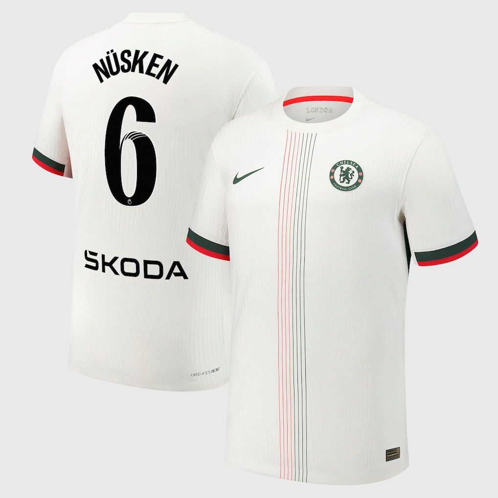 Chelsea Stores – Best Selection of chelsea wsl nike dri-fit adv away match shirt 2025-26 with nüsken 6 printing Chelsea Gear