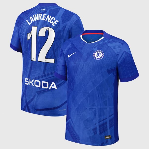 Chelsea Stores – Best Selection of chelsea wsl nike dri-fit adv home match shirt 2025-26 with lawrence 12 printing Chelsea Gear