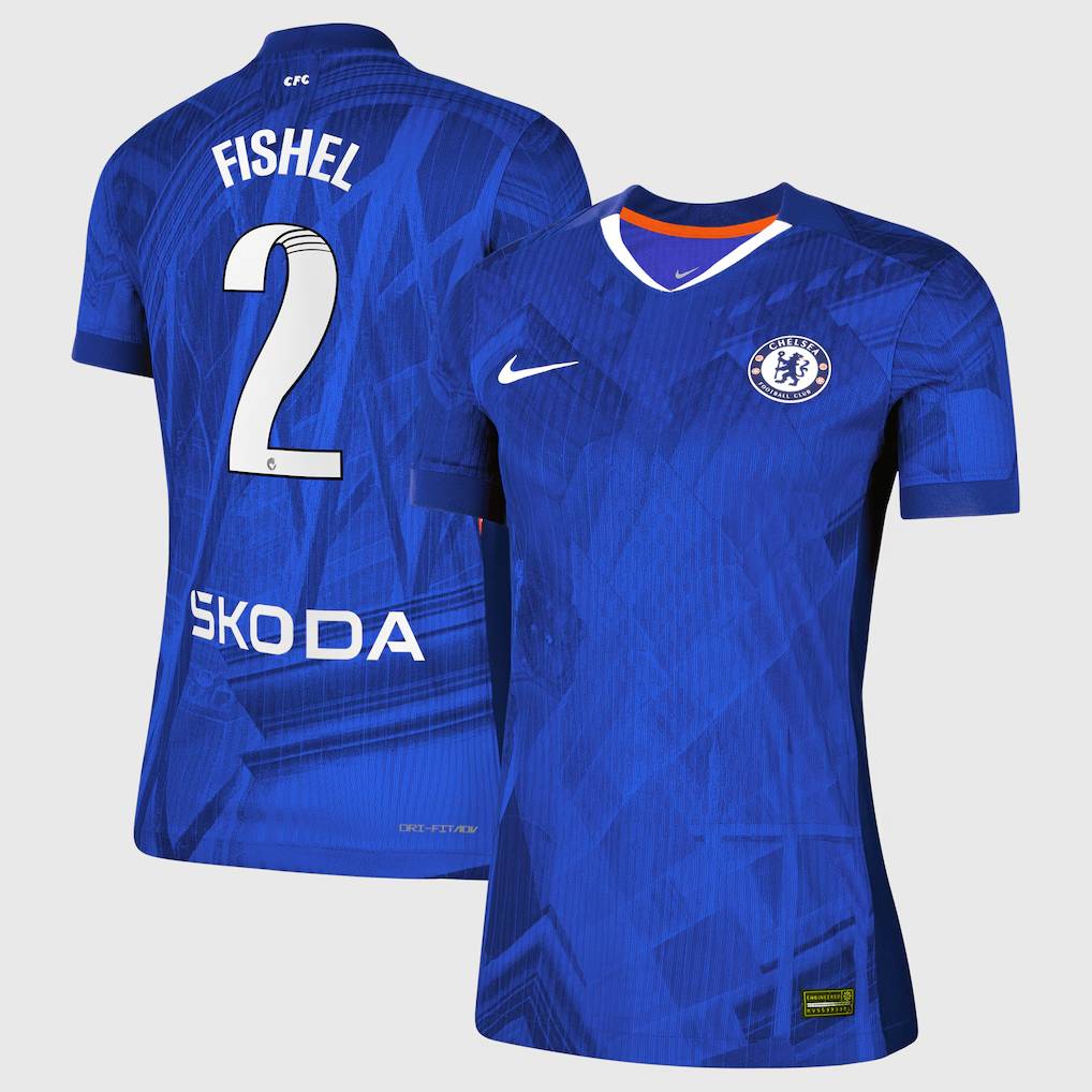 Chelsea Stores – Best Selection of chelsea wsl nike dri-fit adv home match shirt 2025-26 – womens with fishel 2 printing Chelsea Gear