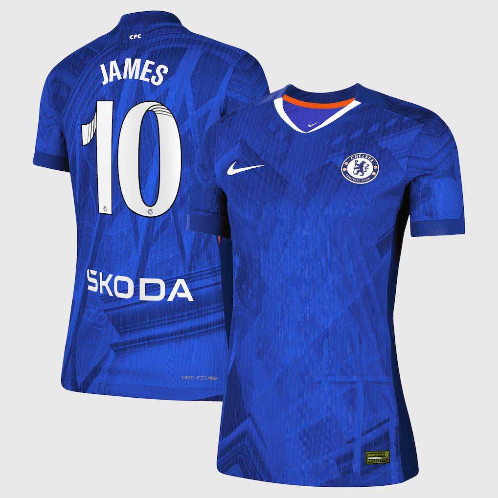 Chelsea Stores – Best Selection of chelsea wsl nike dri-fit adv home match shirt 2025-26 – womens with james 10 printing Chelsea Gear