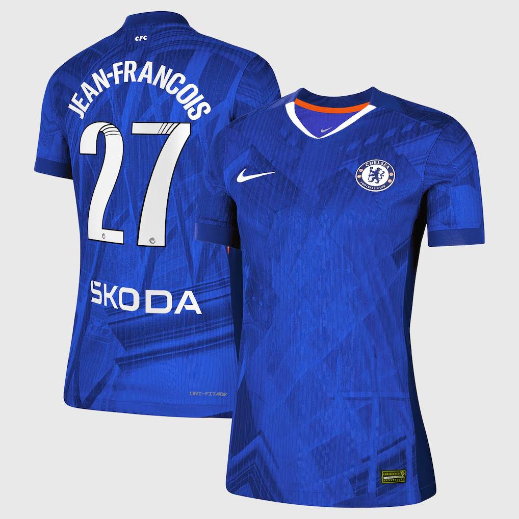 Chelsea Stores – Best Selection of chelsea wsl nike dri-fit adv home match shirt 2025-26 – womens with jean-francois 27 printing Chelsea Gear