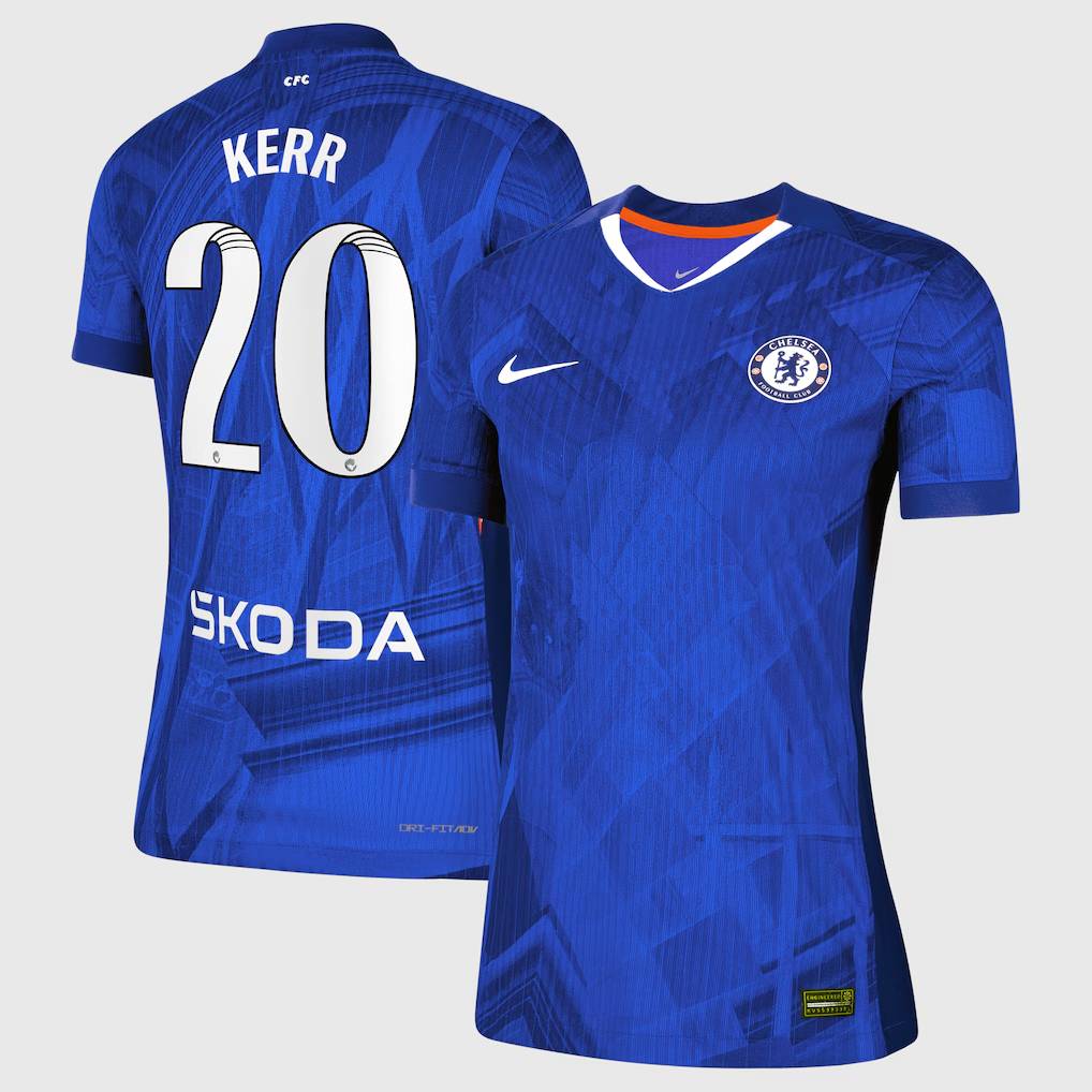 Chelsea Stores – Best Selection of chelsea wsl nike dri-fit adv home match shirt 2025-26 – womens with kerr 20 printing Chelsea Gear