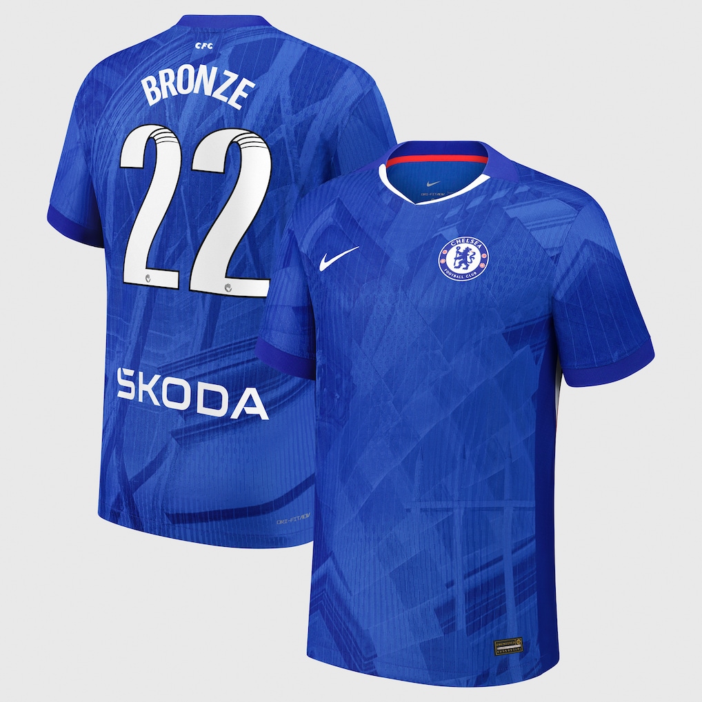 Chelsea Stores – Best Selection of chelsea wsl nike dri-fit adv home match shirt 2025-26 – youth with bronze 22 printing Chelsea Gear